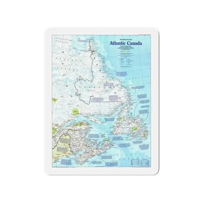 Canada - Atlantic 1 (1992) (Map) Refrigerator Magnet 3 Inch - The Sticker Space