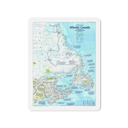 Canada - Atlantic 1 (1992) (Map) Refrigerator Magnet - The Sticker Space