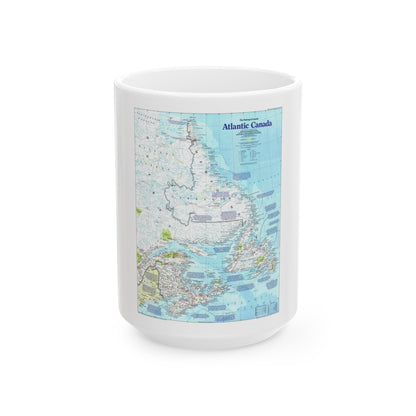 Canada - Atlantic 1 (1992) (Map) White Coffee Mug-15oz-The Sticker Space