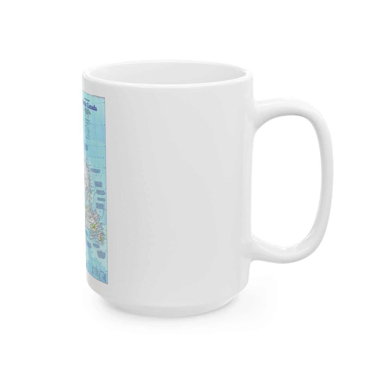 Canada - Atlantic 1 (1992) (Map) White Coffee Mug-The Sticker Space