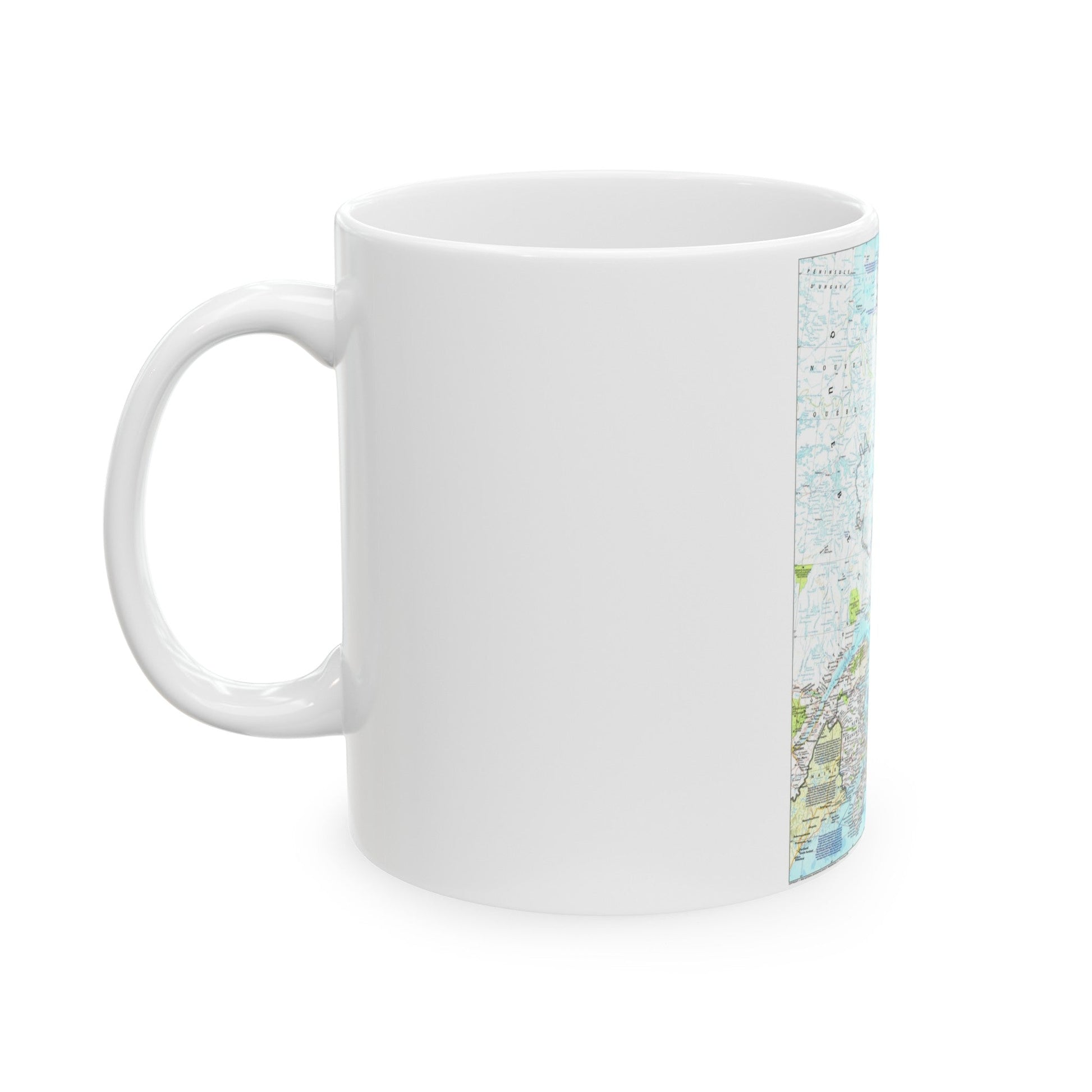 Canada - Atlantic 1 (1992) (Map) White Coffee Mug-The Sticker Space