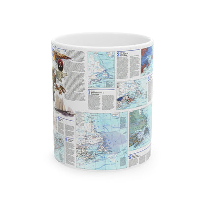 Canada - Atlantic 2 (1993) (Map) White Coffee Mug-11oz-The Sticker Space