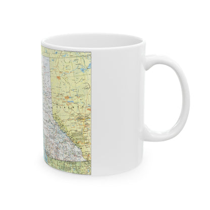 Canada - British Columbia 1 (1992) (Map) White Coffee Mug-The Sticker Space