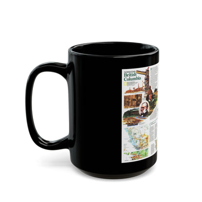 Canada - British Columbia 2 (1992) (Map) Black Coffee Mug-The Sticker Space