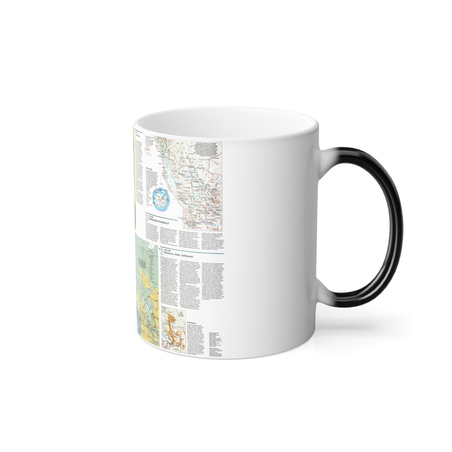 Canada - British Columbia 2 (1992) (Map) Color Changing Mug 11oz-11oz-The Sticker Space