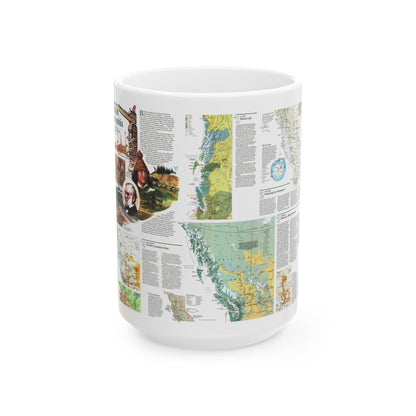 Canada - British Columbia 2 (1992) (Map) White Coffee Mug-15oz-The Sticker Space