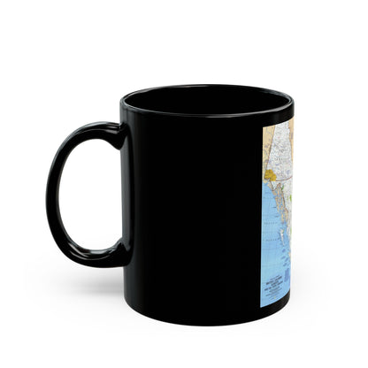 Canada - British Columbia, Alberta & Yukon (1978) (Map) Black Coffee Mug-The Sticker Space