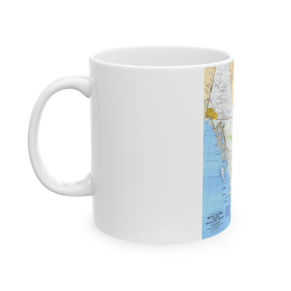 Canada - British Columbia, Alberta & Yukon (1978) (Map) White Coffee Mug-The Sticker Space