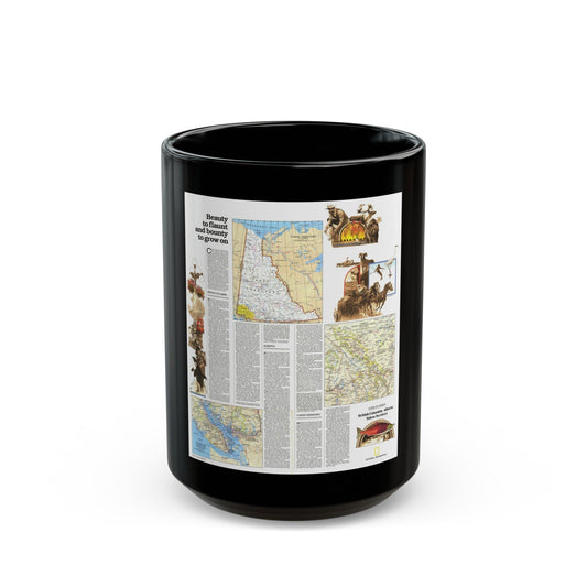 Canada - British Columbia, Alberta & Yukon 2 (1978) (Map) Black Coffee Mug-15oz-The Sticker Space