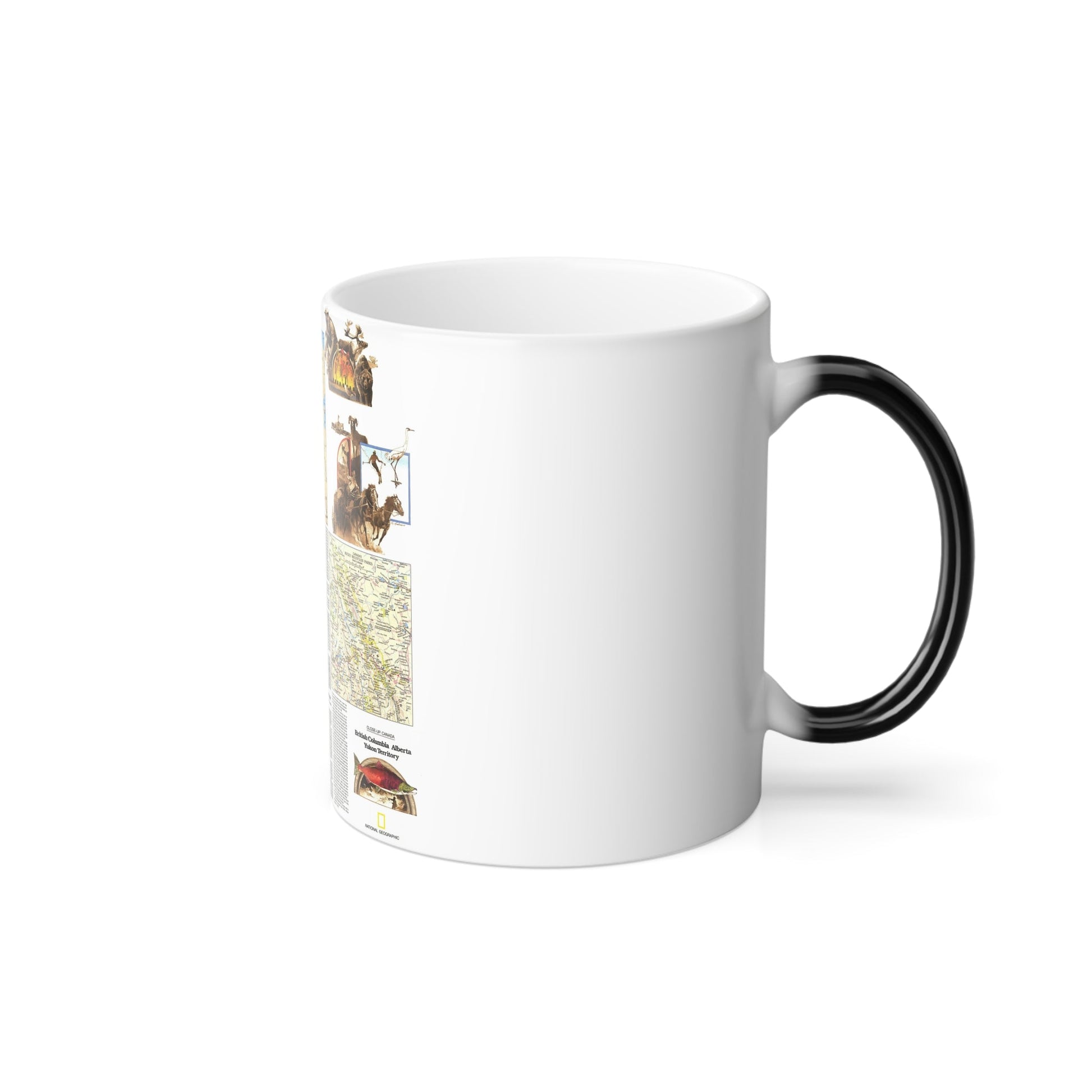 Canada - British Columbia, Alberta & Yukon 2 (1978) (Map) Color Changing Mug 11oz-11oz-The Sticker Space