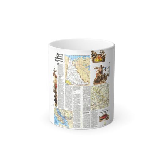 Canada - British Columbia, Alberta & Yukon 2 (1978) (Map) Color Changing Mug 11oz-11oz-The Sticker Space