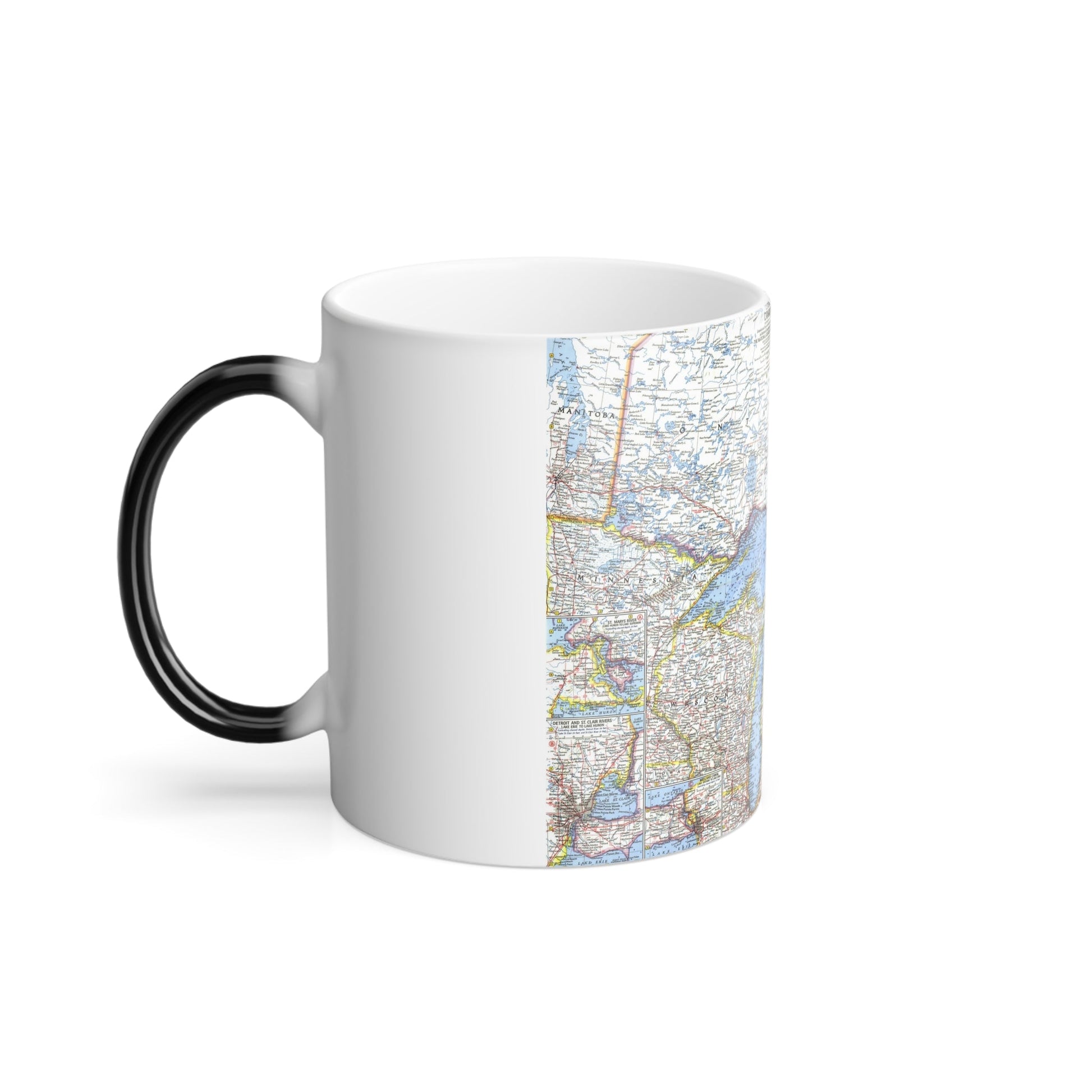 Canada - Central (1963) (Map) Color Changing Mug 11oz-11oz-The Sticker Space