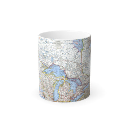 Canada - Central (1963) (Map) Color Changing Mug 11oz-11oz-The Sticker Space