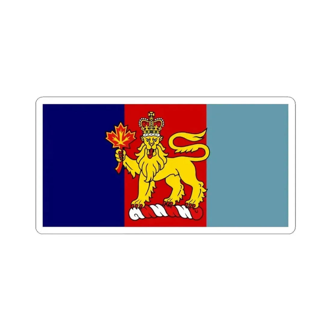 Canada Commander in Chief Unit Banner (Canada) STICKER Vinyl Kiss-Cut Decal 6 Inch White - The Sticker Space