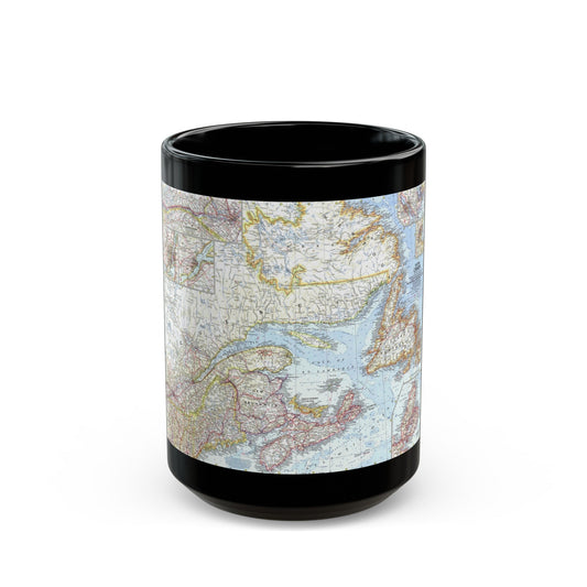 Canada - Eastern (1967) (Map) Black Coffee Mug-15oz-The Sticker Space