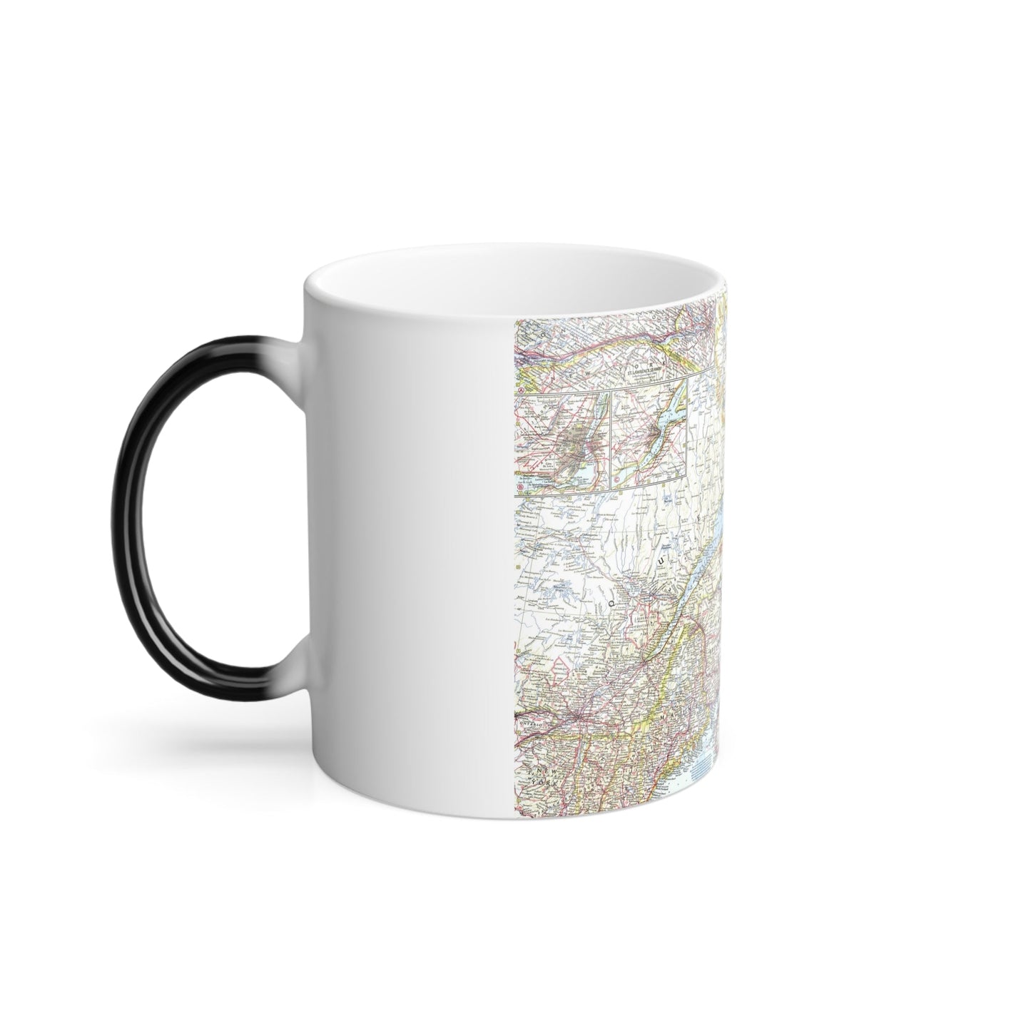 Canada - Eastern (1967) (Map) Color Changing Mug 11oz-11oz-The Sticker Space