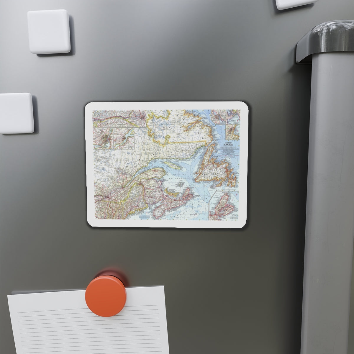 Canada - Eastern (1967) (Map) Refrigerator Magnet-The Sticker Space