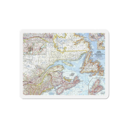 Canada - Eastern (1967) (Map) Refrigerator Magnet-6 × 6"-The Sticker Space