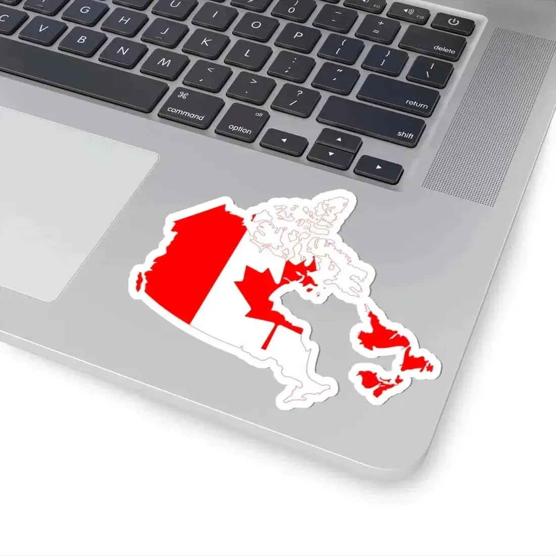 Canada flag map without Quebec (Canada) STICKER Vinyl Kiss-Cut Decal - The Sticker Space