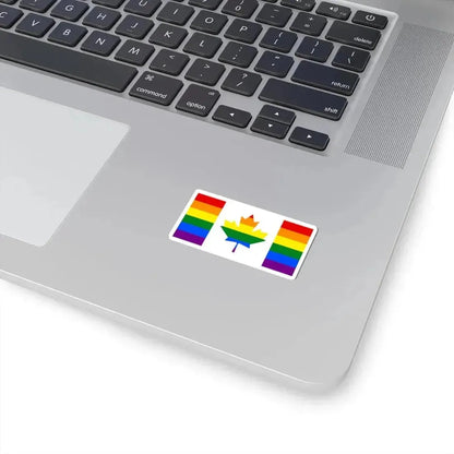 Canada-Gay Flag (Canada) STICKER Vinyl Kiss-Cut Decal - The Sticker Space
