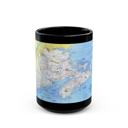 Canada - Maine, with the Maritime Provinces 1 (1975) (Map) Black Coffee Mug-15oz-The Sticker Space