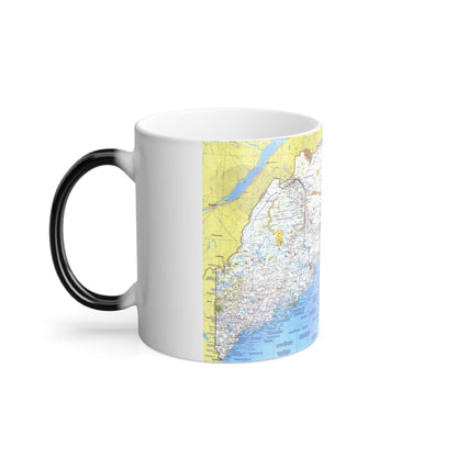 Canada - Maine, with the Maritime Provinces 1 (1975) (Map) Color Changing Mug 11oz-11oz-The Sticker Space