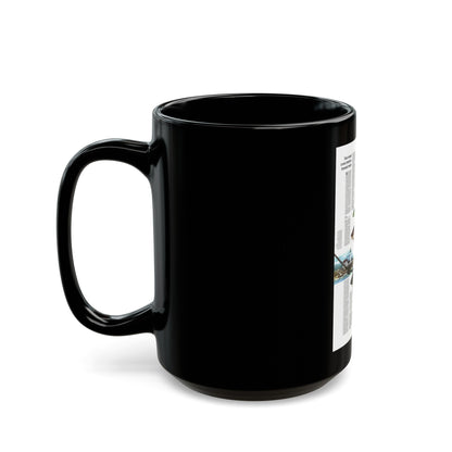 Canada - Maine, with the Maritime Provinces 2 (1975) (Map) Black Coffee Mug-The Sticker Space