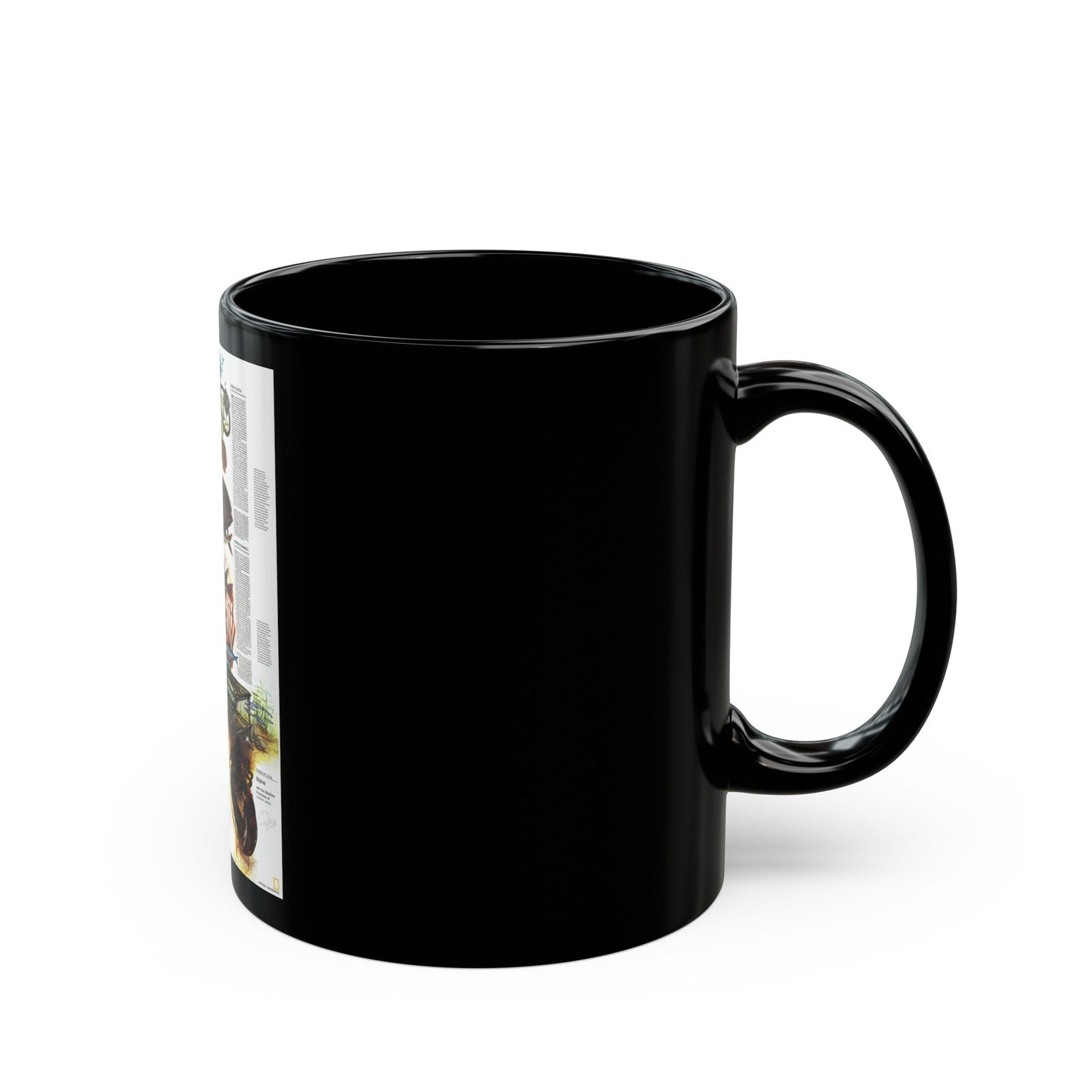 Canada - Maine, with the Maritime Provinces 2 (1975) (Map) Black Coffee Mug-The Sticker Space