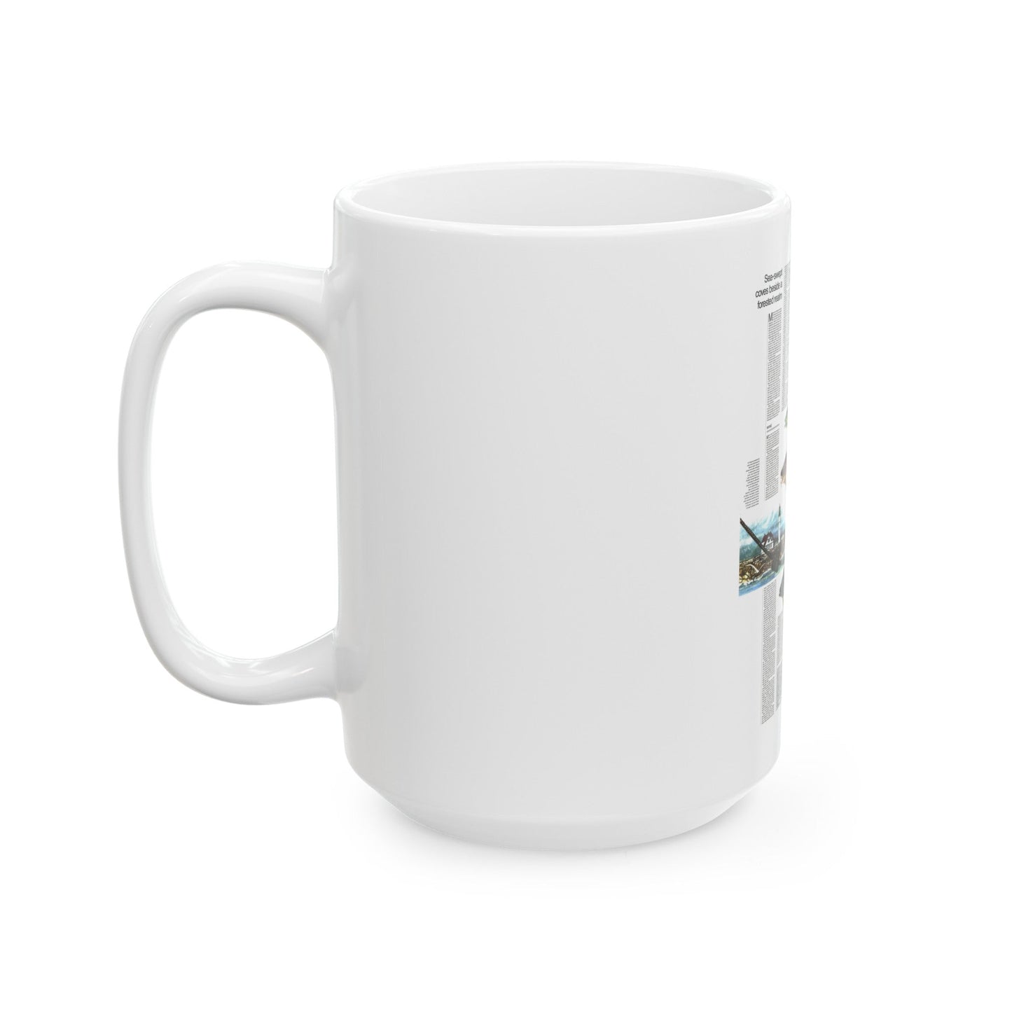 Canada - Maine, with the Maritime Provinces 2 (1975) (Map) White Coffee Mug-The Sticker Space