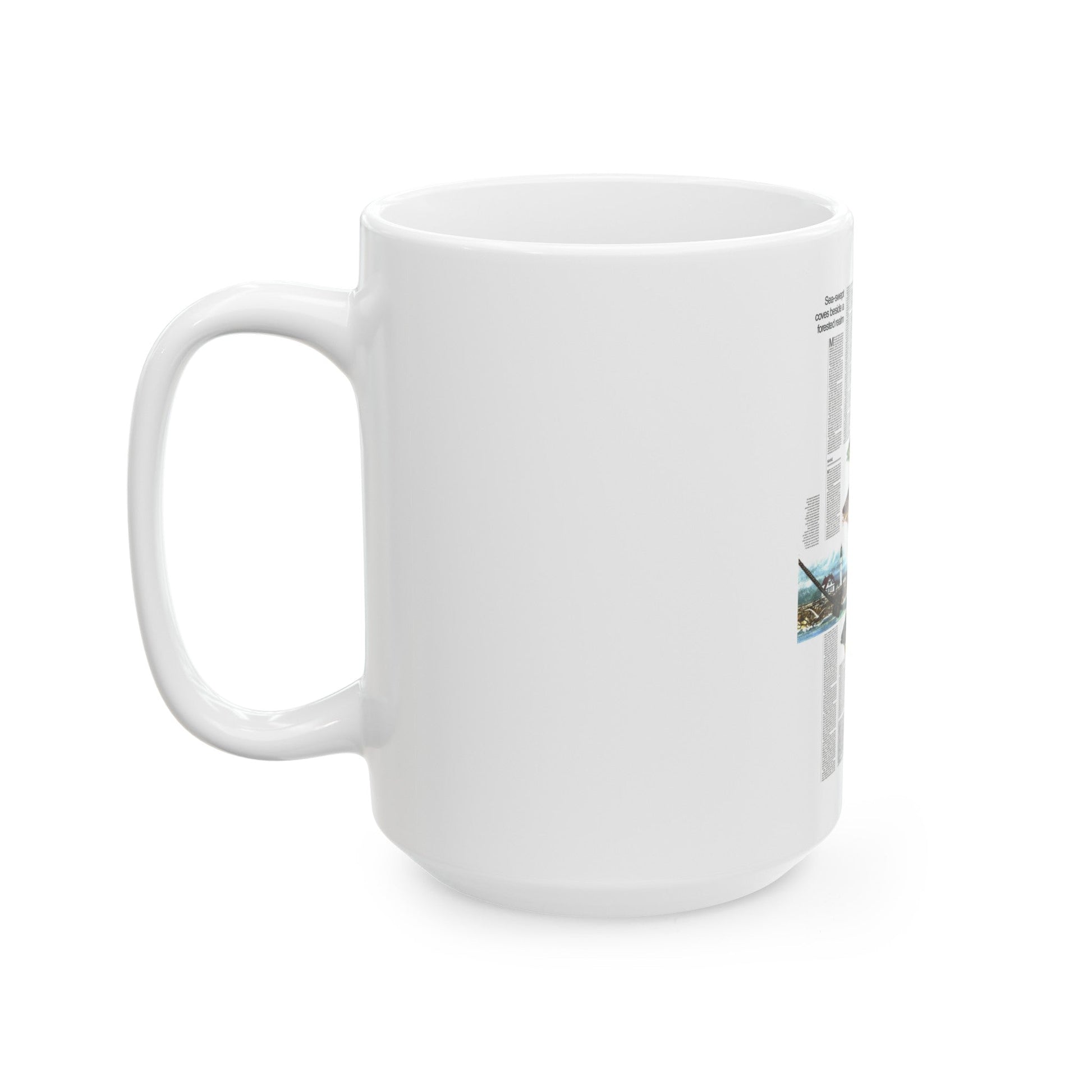 Canada - Maine, with the Maritime Provinces 2 (1975) (Map) White Coffee Mug-The Sticker Space