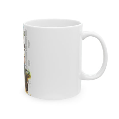 Canada - Maine, with the Maritime Provinces 2 (1975) (Map) White Coffee Mug-The Sticker Space