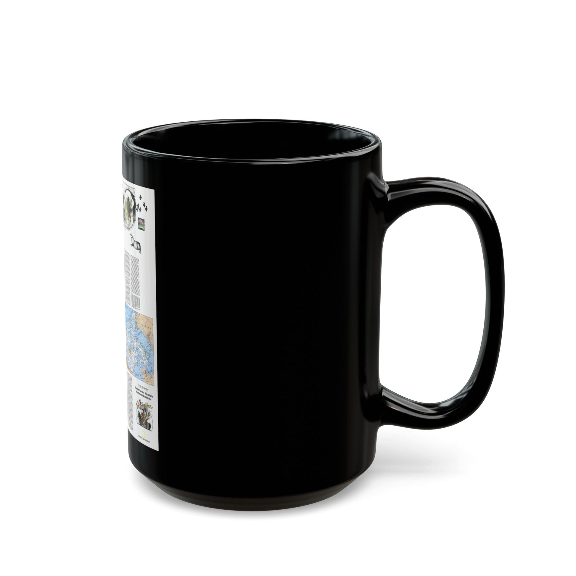 Canada - Medley of People (1979) (Map) Black Coffee Mug-The Sticker Space