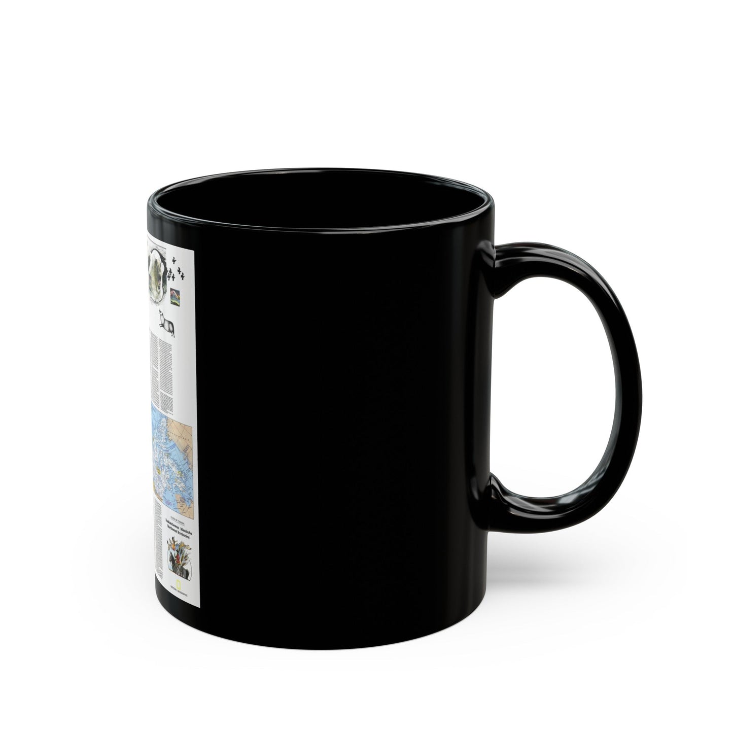 Canada - Medley of People (1979) (Map) Black Coffee Mug-The Sticker Space