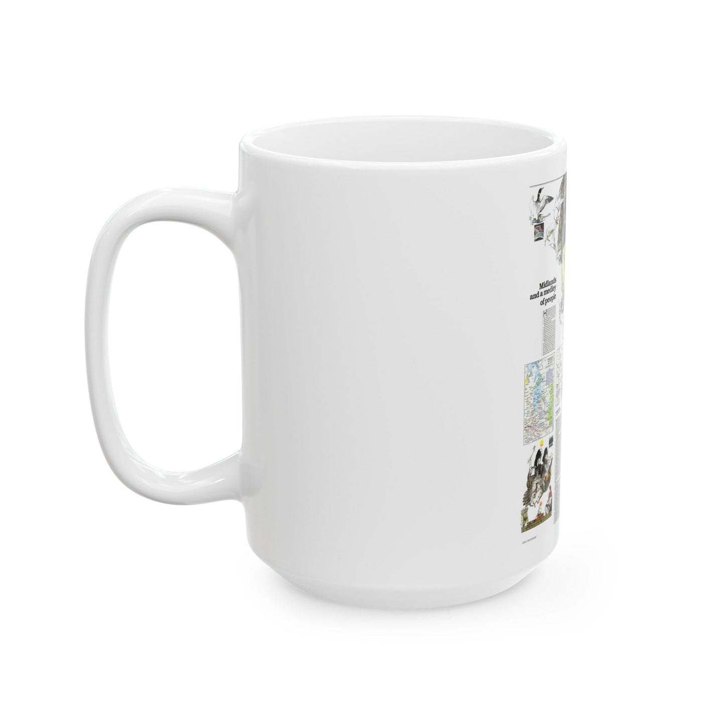 Canada - Medley of People (1979) (Map) White Coffee Mug-The Sticker Space