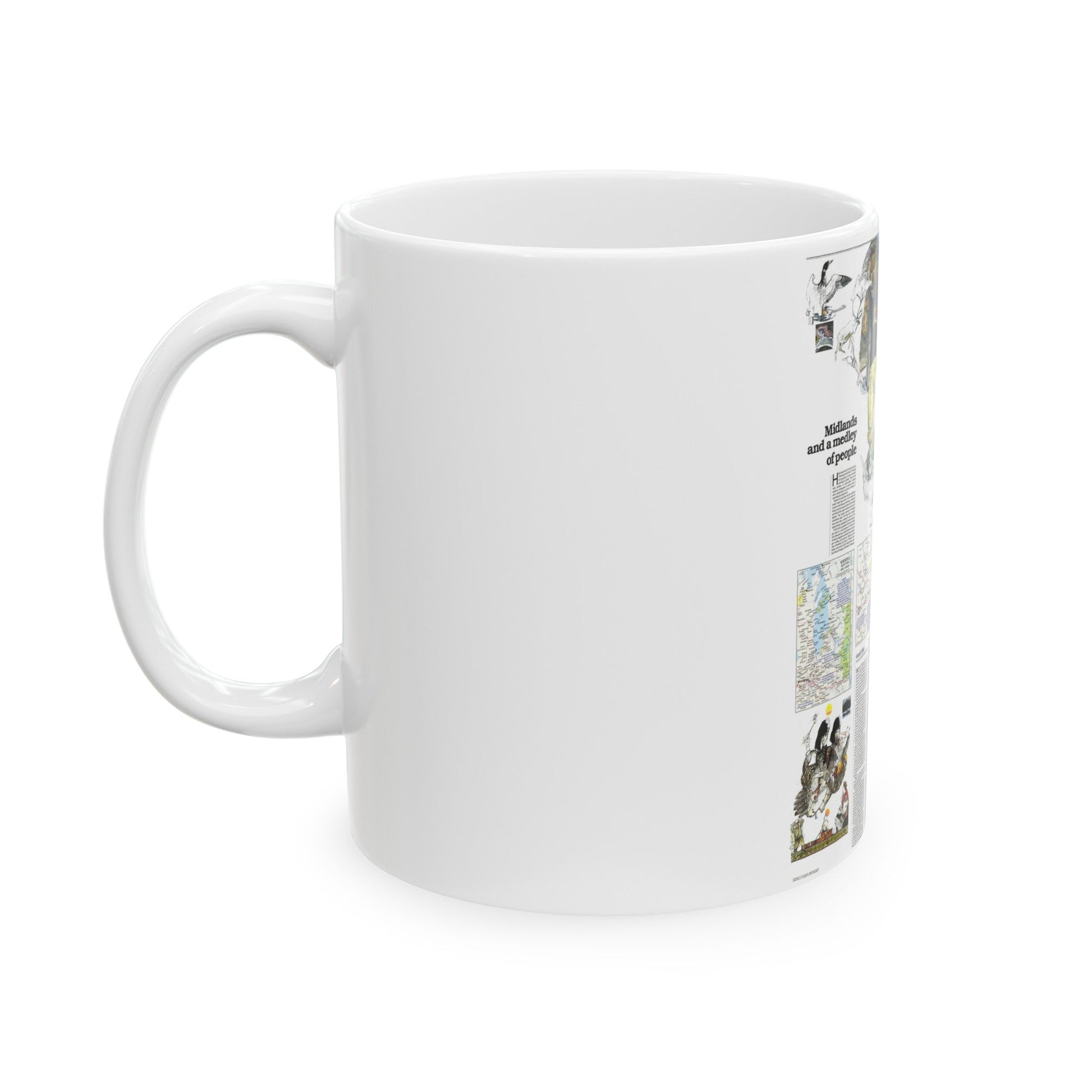 Canada - Medley of People (1979) (Map) White Coffee Mug-The Sticker Space