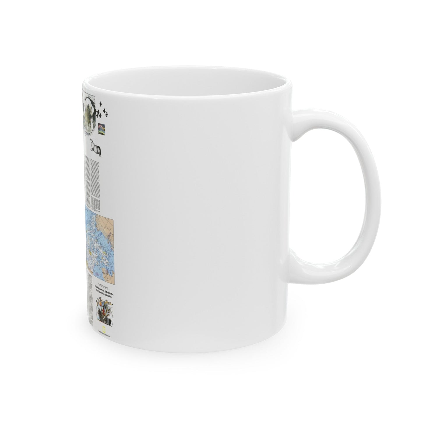 Canada - Medley of People (1979) (Map) White Coffee Mug-The Sticker Space