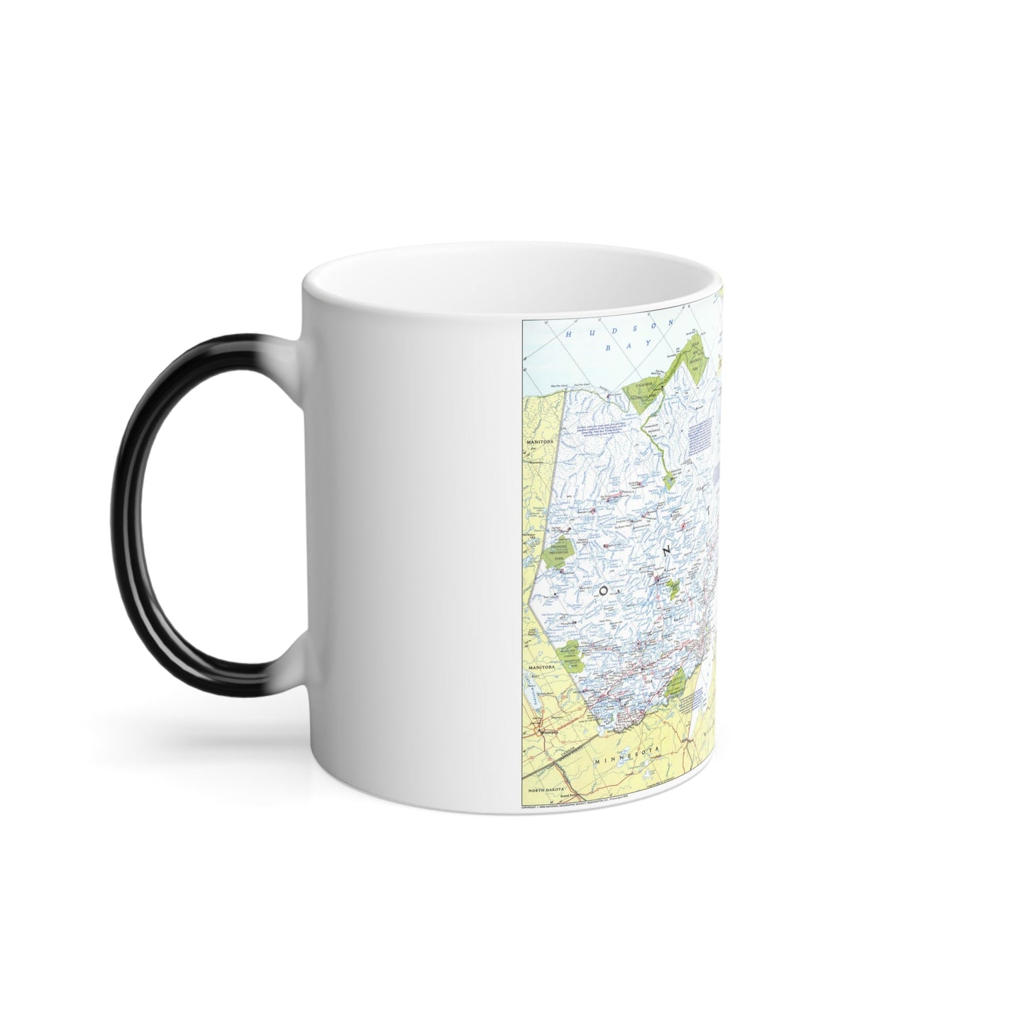 Canada - Ontario 1 (1996 (Map) Color Changing Mug 11oz-11oz-The Sticker Space