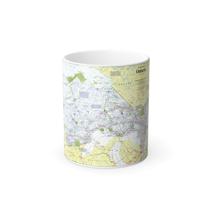 Canada - Ontario 1 (1996 (Map) Color Changing Mug 11oz-11oz-The Sticker Space