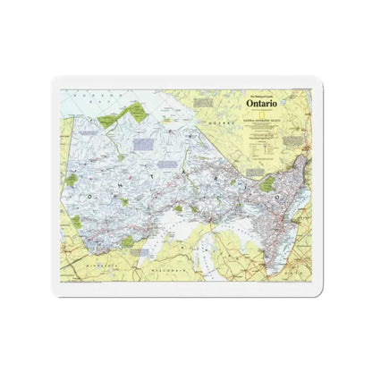 Canada - Ontario 1 (1996 (Map) Refrigerator Magnet 2 Inch - The Sticker Space