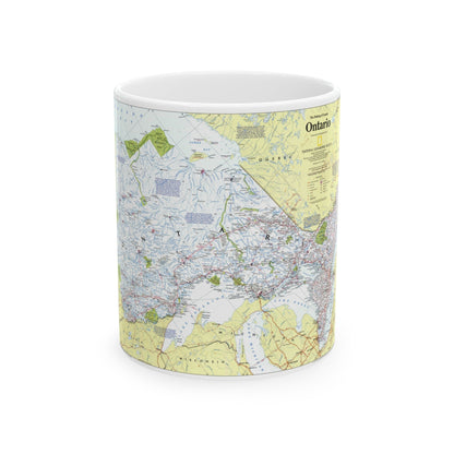 Canada - Ontario 1 (1996 (Map) White Coffee Mug-11oz-The Sticker Space