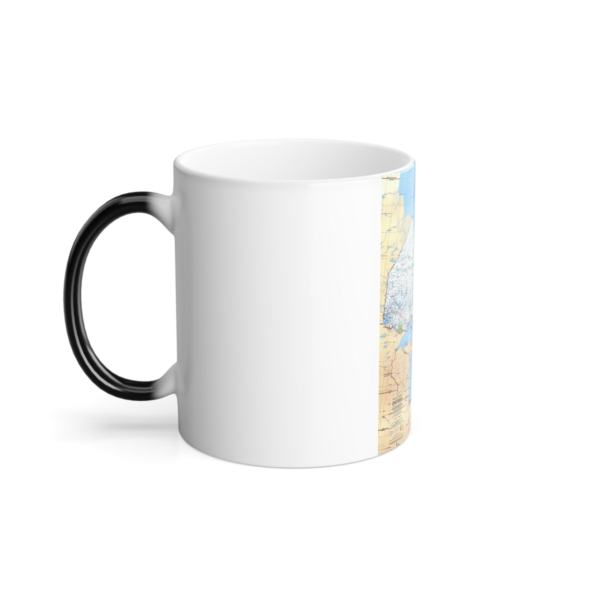 Canada - Ontario (1978) (Map) Color Changing Mug 11oz-11oz-The Sticker Space