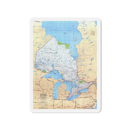 Canada - Ontario (1978) (Map) Refrigerator Magnet-2" x 2"-The Sticker Space