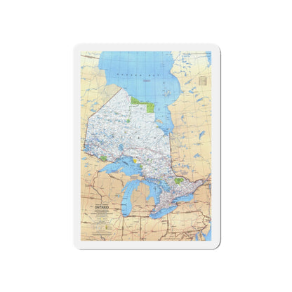 Canada - Ontario (1978) (Map) Refrigerator Magnet-5" x 5"-The Sticker Space