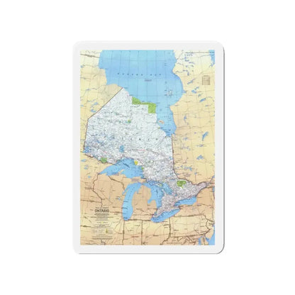 Canada - Ontario (1978) (Map) Refrigerator Magnet - The Sticker Space