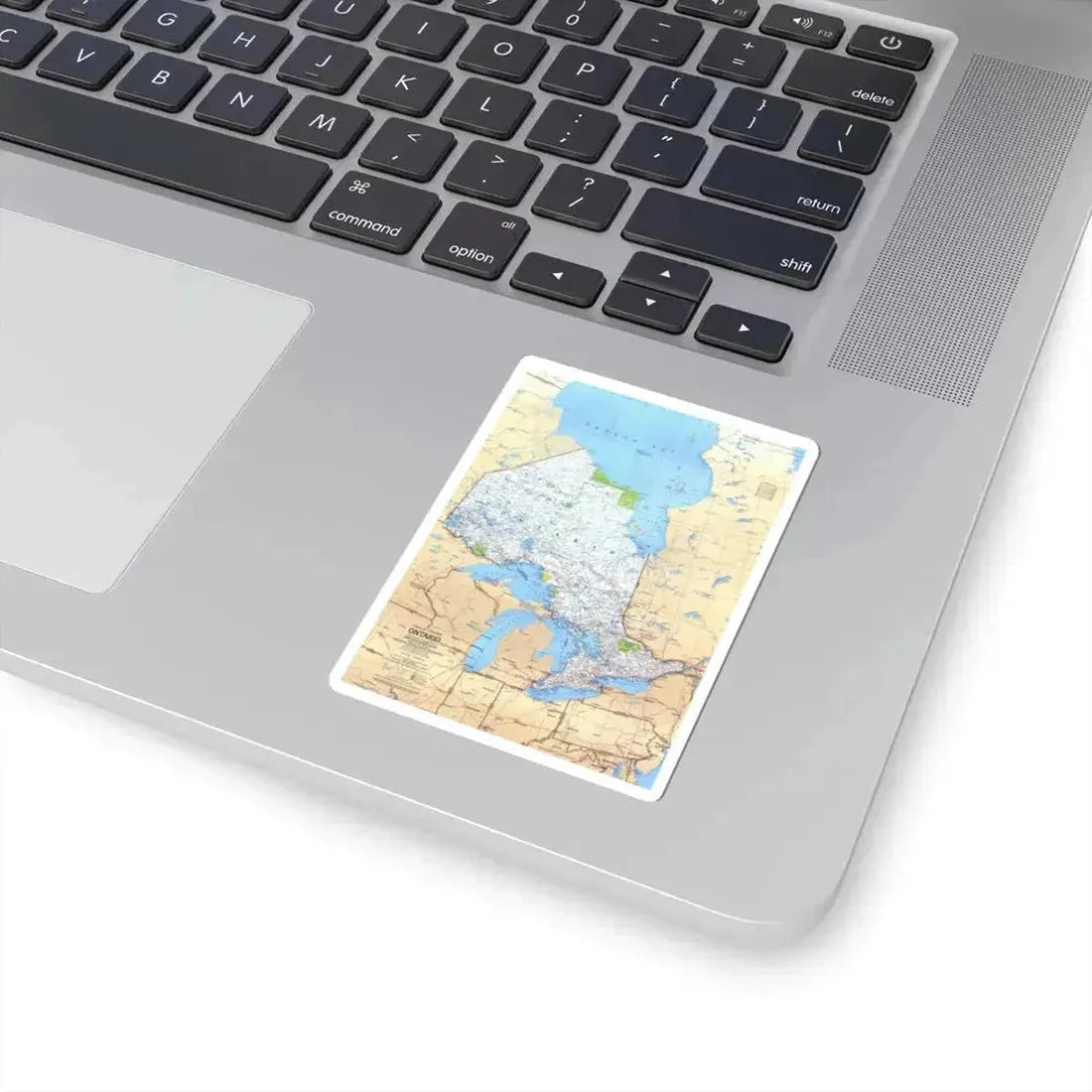 Canada - Ontario (1978) (Map) STICKER Vinyl Kiss-Cut Decal - The Sticker Space