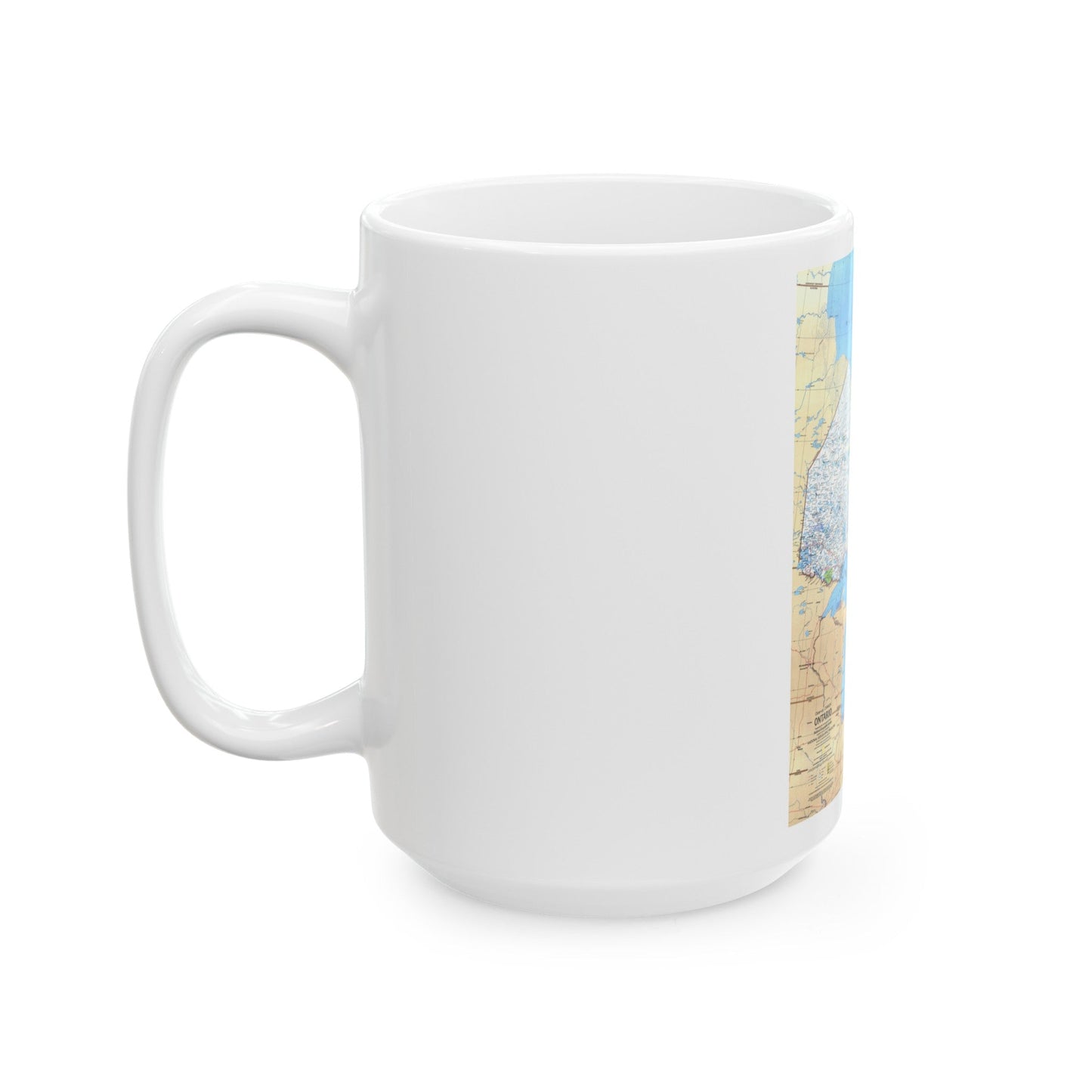 Canada - Ontario (1978) (Map) White Coffee Mug-The Sticker Space