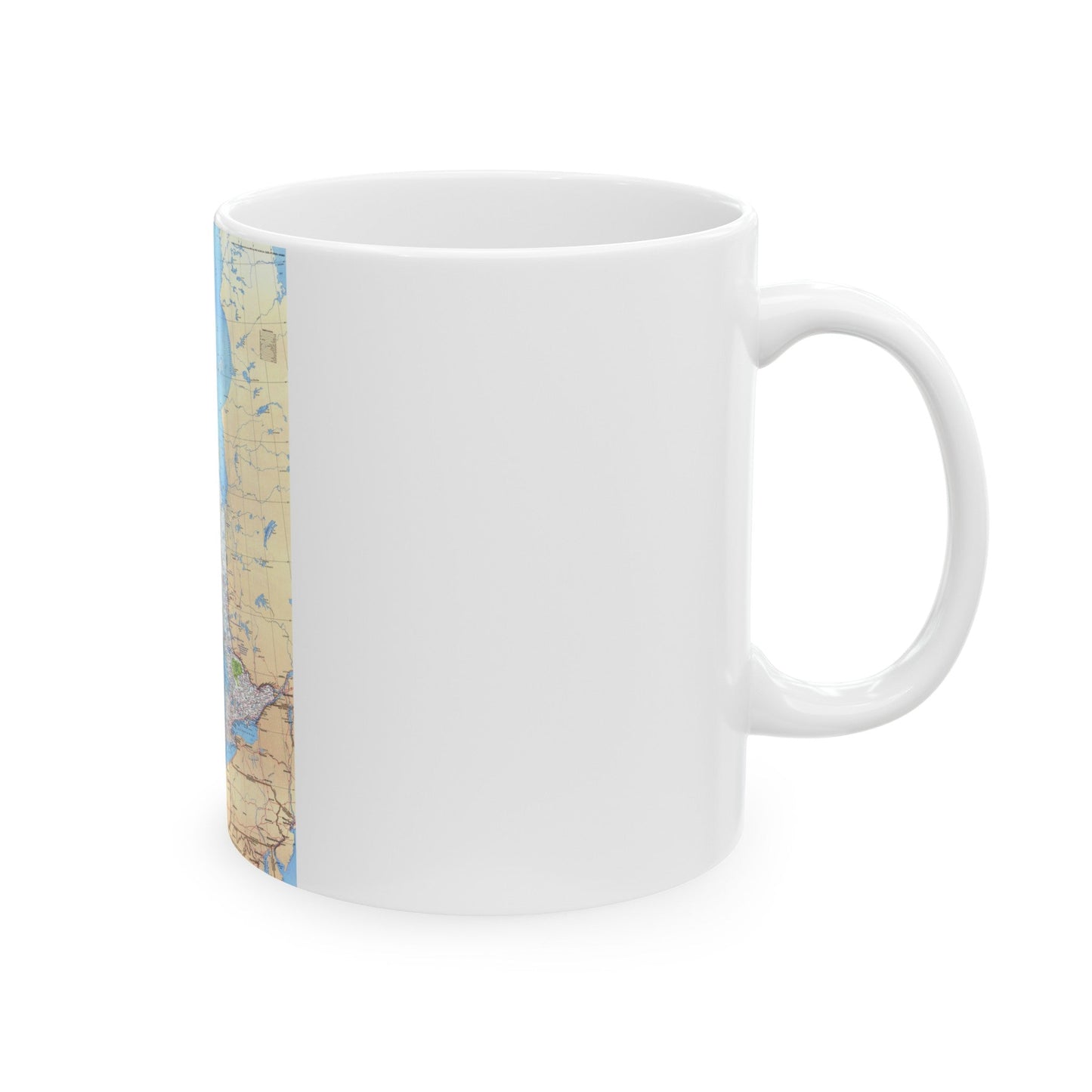 Canada - Ontario (1978) (Map) White Coffee Mug-The Sticker Space