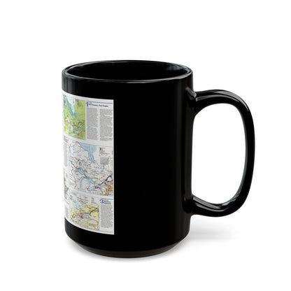 Canada - Ontario 2 (1996) (Map) Black Coffee Mug-The Sticker Space