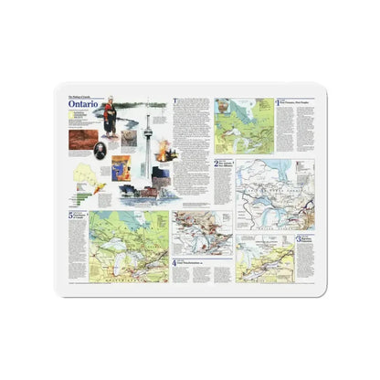 Canada - Ontario 2 (1996) (Map) Refrigerator Magnet 4 Inch - The Sticker Space