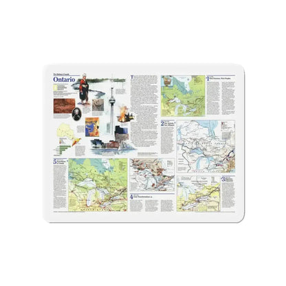 Canada - Ontario 2 (1996) (Map) Refrigerator Magnet 5 Inch - The Sticker Space